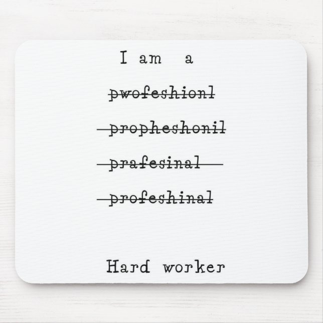 Fleißiger Arbeiter Mousepad (Vorne)