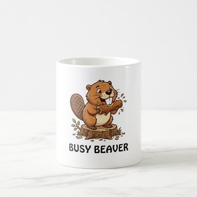 Fleißiger Biber Kaffeetasse (Mittel)