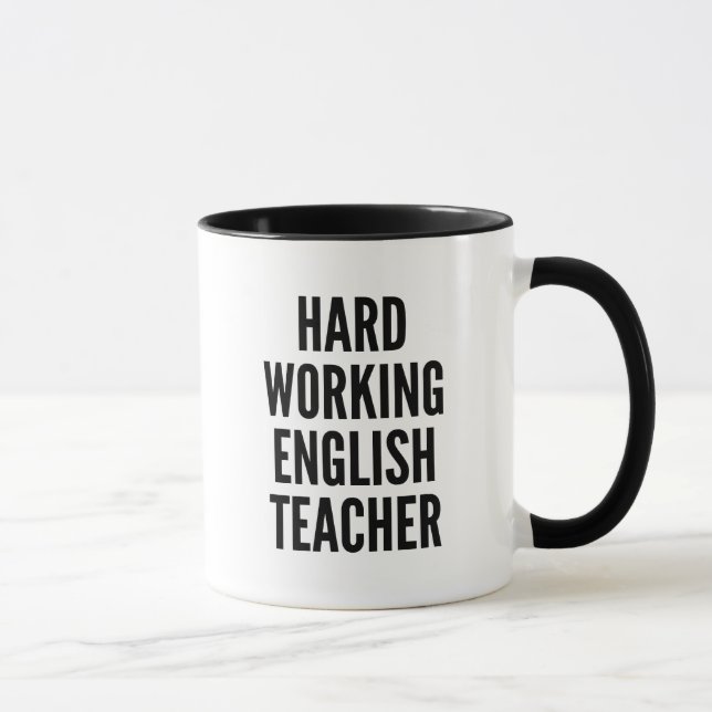 fleißiger Englischlehrer Tasse (Rechts)