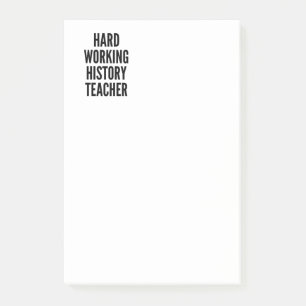 fleißiger Geschichtslehrer Post-it Klebezettel