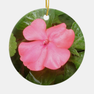 Fleißiges Lieschen in Rosa Keramikornament
