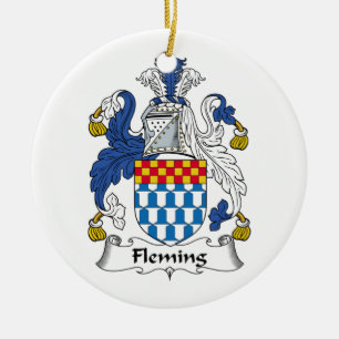 Fleming Familienwappen Keramikornament
