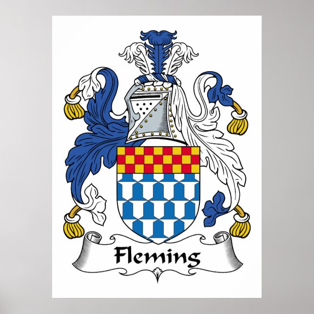 Fleming-Familienwappen Poster (Vorne)