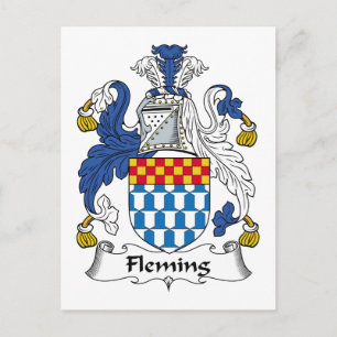 Fleming-Familienwappen Postkarte