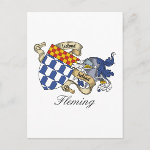 Fleming-Familienwappen Postkarte