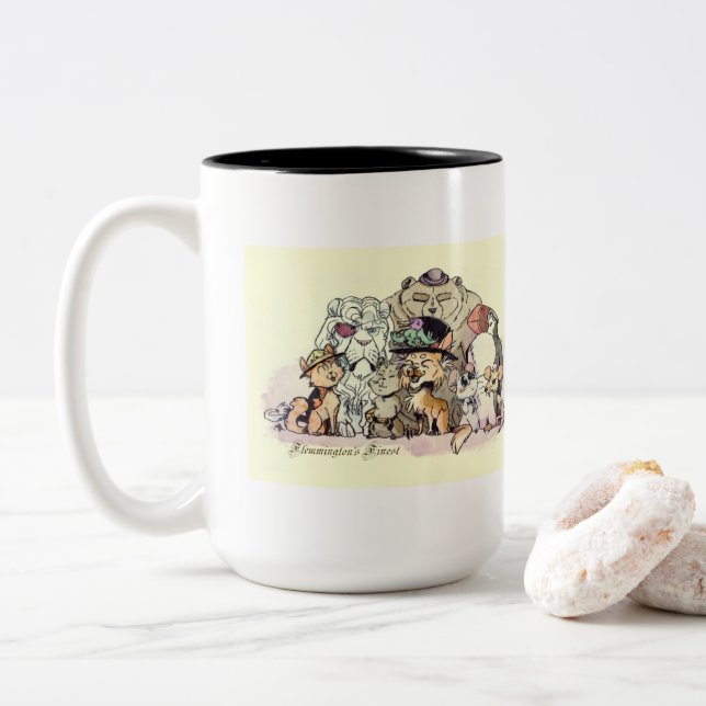 Flemingtons schönste zweifarbige tasse (Mit Donut)
