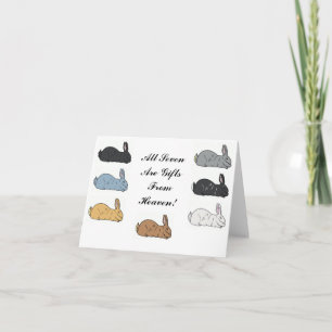Flemish Giant Rabbit Notecard Karte