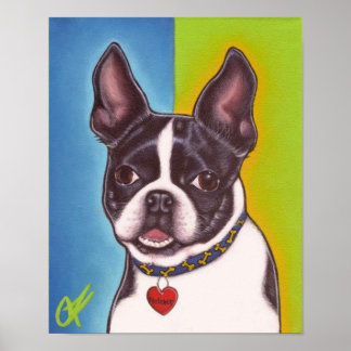 Fletcher: Boston Terrier Poster