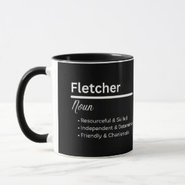 Fletcher Boy Name Definition Personalized Mug Tasse