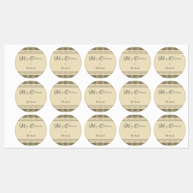 Fletcher Christmas Food Labels Etiketten (Blatt)