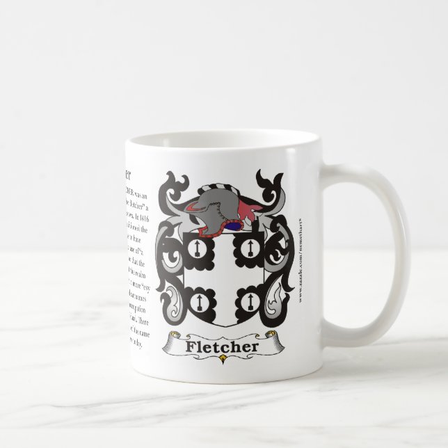 Fletcher Familien-Wappen Tasse (Rechts)
