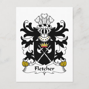 Fletcher-Familienwappen Postkarte