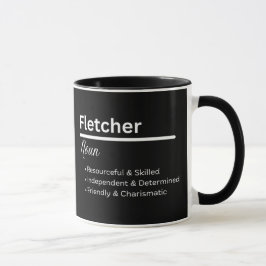 Fletcher Jungenname Definition Personalisierter Be Tasse