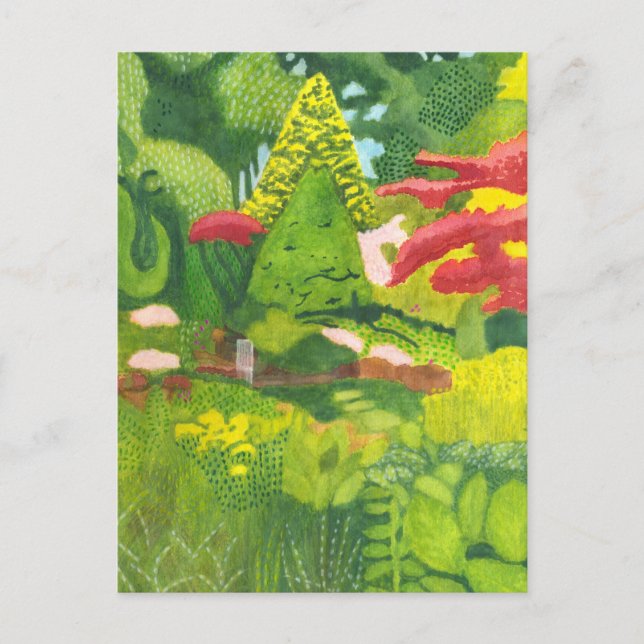 Fletcher Moss Botanischer Garten Postkarte (Vorderseite)