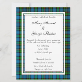 Fletcher Scottish Wedding Einladung