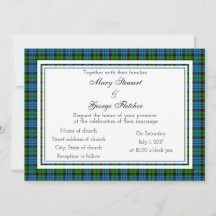 Fletcher Scottish Wedding Einladung
