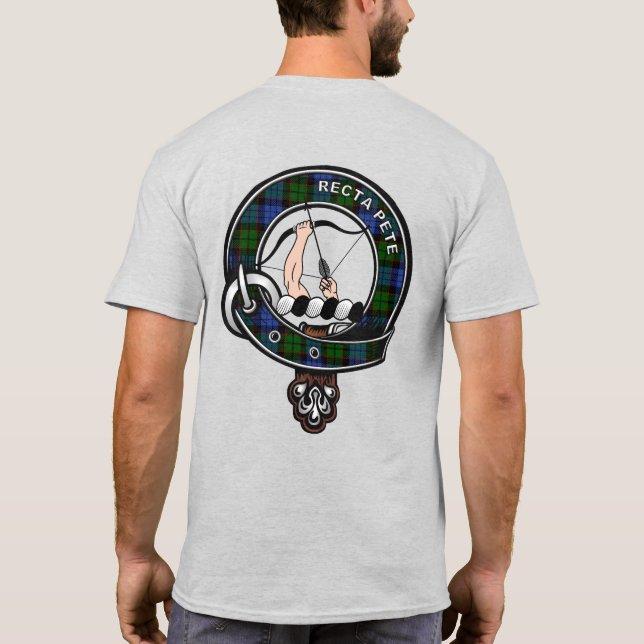 Fletcher Tartan Clan Abzeichen T - Shirt (Rückseite)