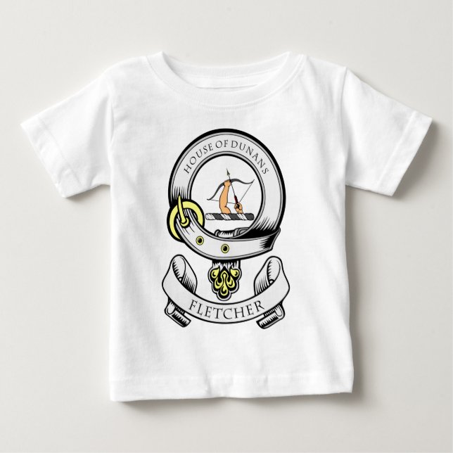FLETCHER Wappen Baby T-shirt (Vorderseite)