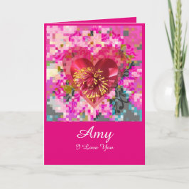 Fleur d'amour feiertagskarte