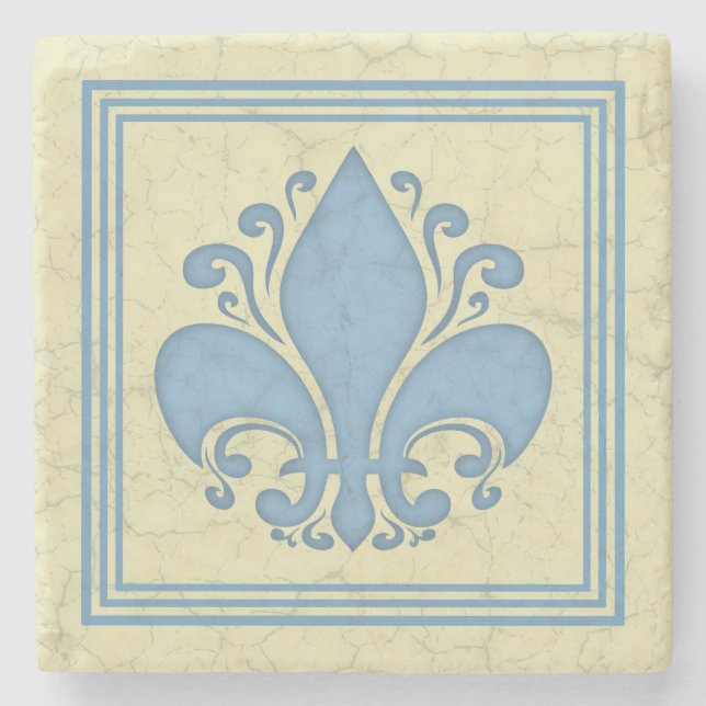 Fleur de Antique Steinuntersetzer (Vorderseite)