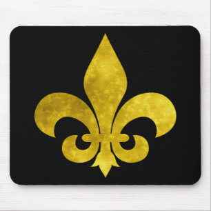 Fleur de Art Gold Rust Mousepad