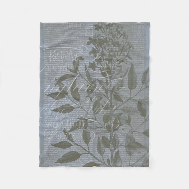 Fleur de Bleu I Fleecedecke (Vorderseite)