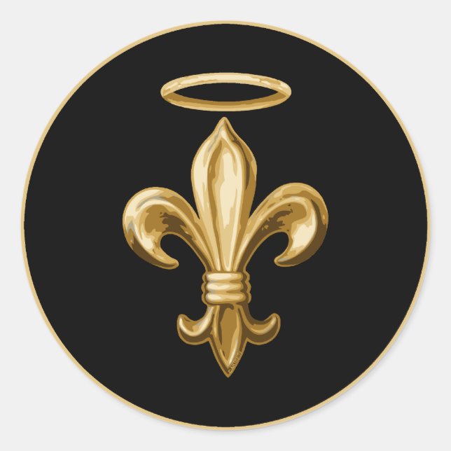 Fleur de Halo Runder Aufkleber (Vorderseite)