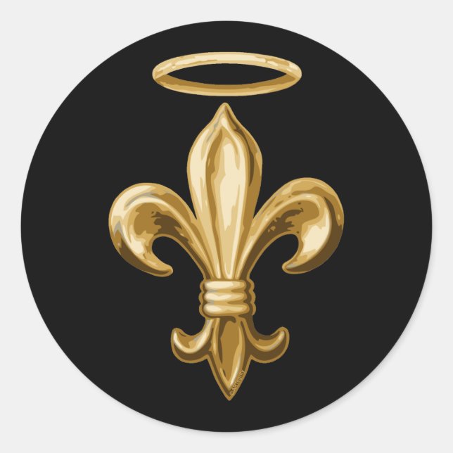 Fleur de Halo Runder Aufkleber (Vorderseite)