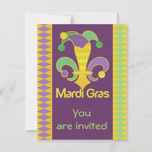 Fleur de Jester Einladung (Vorderseite)