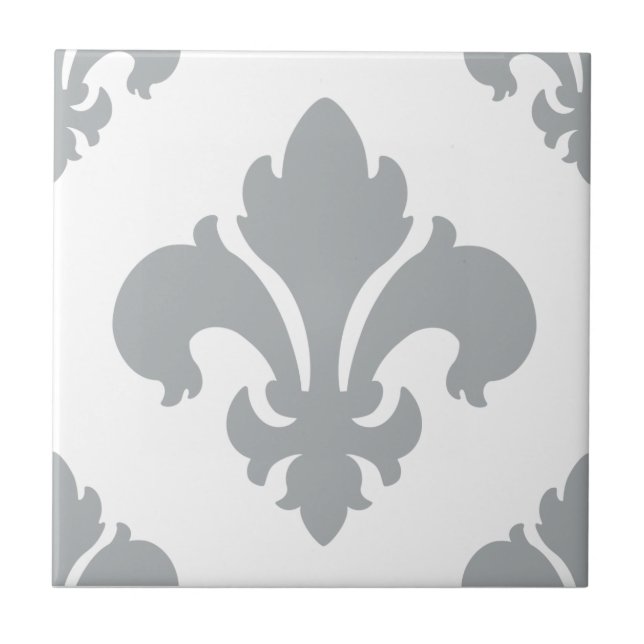 Fleur De Lis 2 Paloma Fliese (Vorderseite)