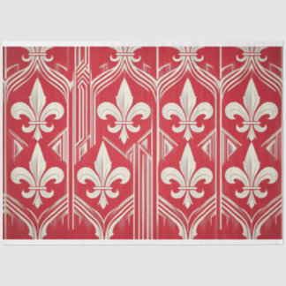 Fleur-de-lis Art Deco Deko Tissue Seidenpapier