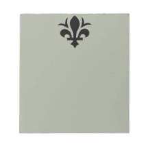 Fleur-de-Lis auf Note Pad
