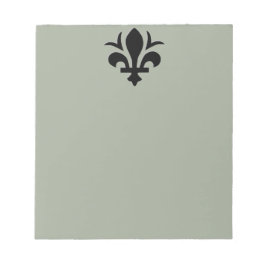Fleur-de-Lis auf Note Pad Notizblock