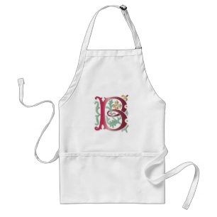 Fleur-de-lis B Monogramm Schürze