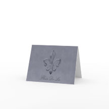 Fleur de lis BLANK Note