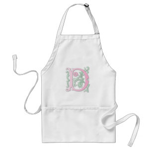 Fleur-de-lis D Monogramm Schürze