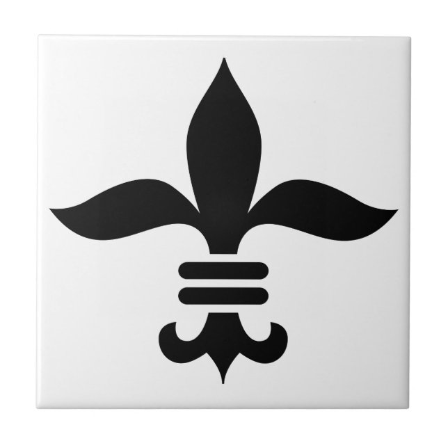 Fleur-De-Lis Fliese (Vorderseite)