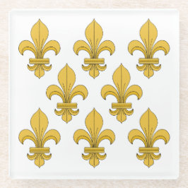 Fleur-de-lis Glasuntersetzer