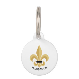Fleur-de-Lis Haustiermarke