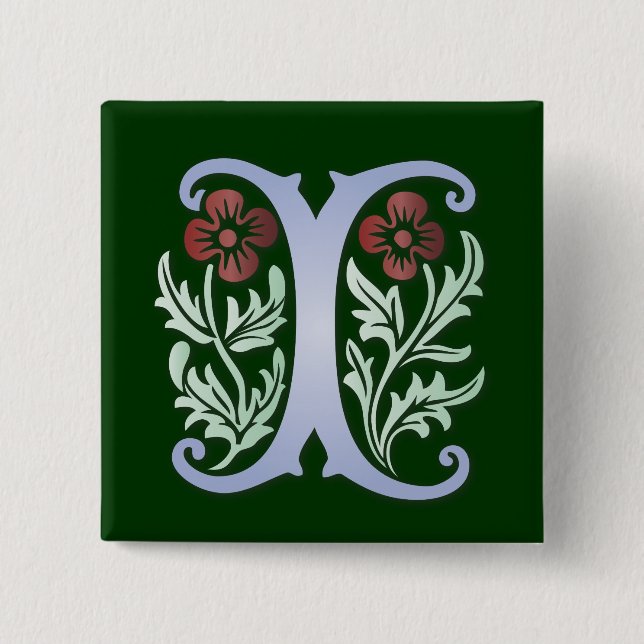 Fleur-de-lis-I-Monogramm Button (Vorderseite)