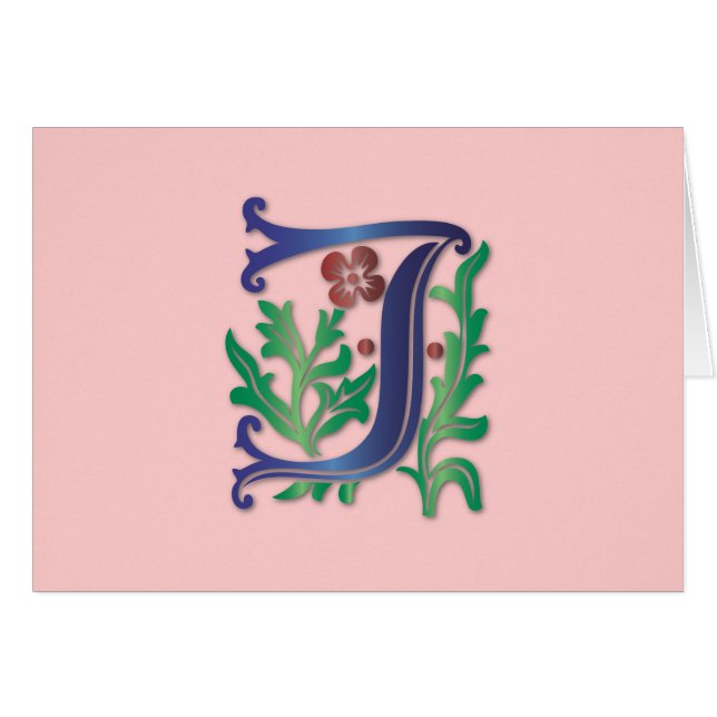 Fleur-de-lis J Monogram (Vorderseite (Horizontal))