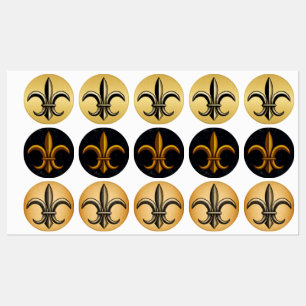 Fleur De Lis Lebels Etiketten
