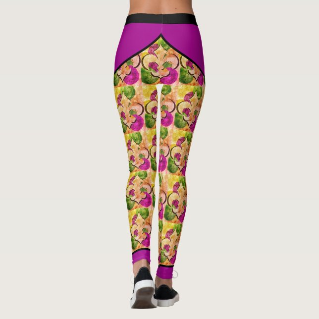 Fleur-de-Lis-Leggings Leggings (Rückseite)