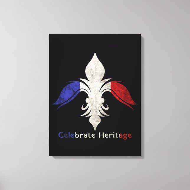 Fleur-de-Lis Leinwanddruck (Vorderseite)