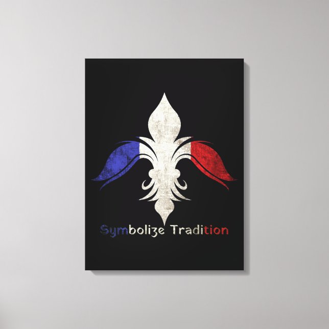 Fleur-de-Lis Leinwanddruck (Vorderseite)