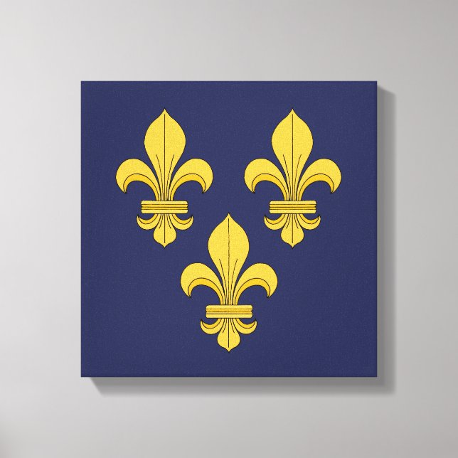 Fleur-de-lis Leinwanddruck (Vorderseite)