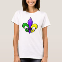 Fleur-de-lis-Lila-Green-Gold