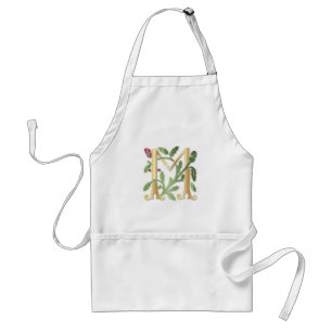 Fleur-de-lis M Monogramm Schürze