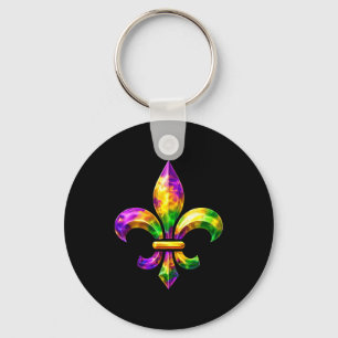 Fleur De Lis Mardi Gras 2026 Symbol Louisiana Neu Schlüsselanhänger