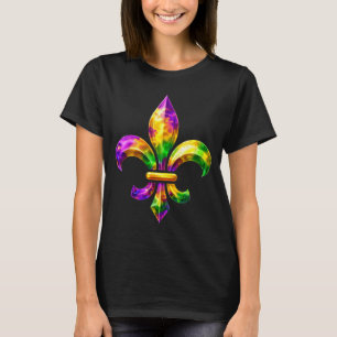 Fleur De Lis Mardi Gras 2026 Symbol Louisiana Neu T-Shirt